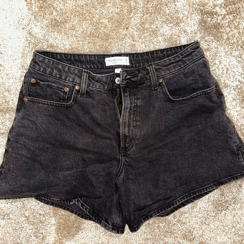 Abercrombie & Fitch Black Curve Love Jean Shorts